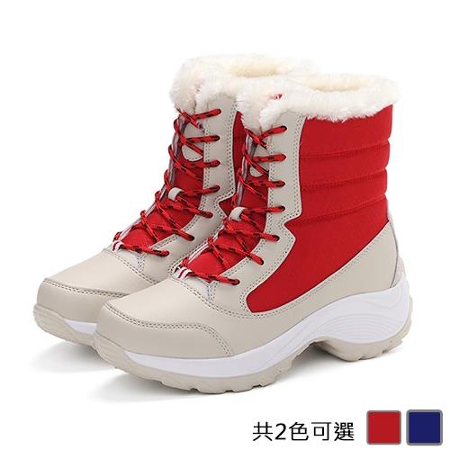 【Alice 】型-東森獨家首賣防潑水加絨厚底健走雪靴