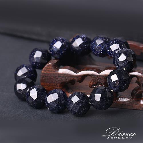 DINA JEWELRY蒂娜珠寶  刻面藍砂石 造型串珠手鍊 (HS6335)