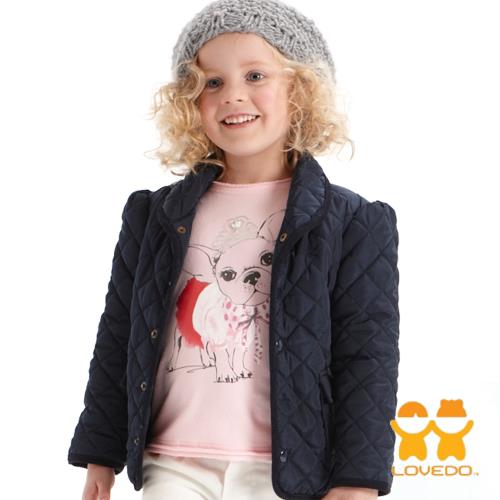 LOVEDO-艾唯多童裝 法式魅力 保暖鋪棉外套(藍) J1102312