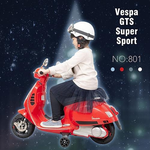 【瑪琍歐玩具】Vespa GTS Super Sport 偉士牌兒童電動機車/801