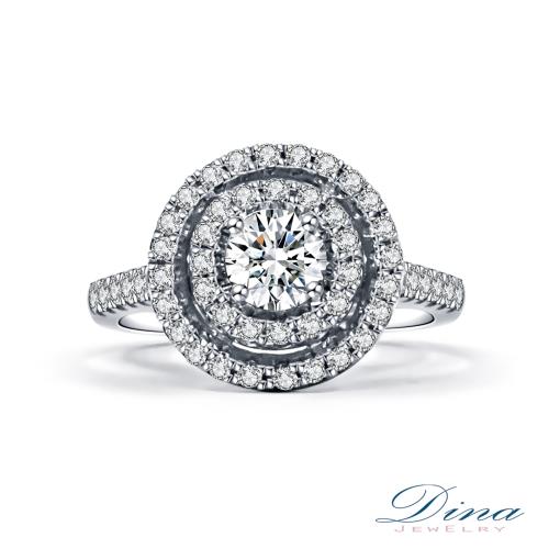 【DINA 蒂娜珠寶】 回歸 GIA 0.32克拉 D/SI1 鑽石求婚女戒(鑽石戒指)