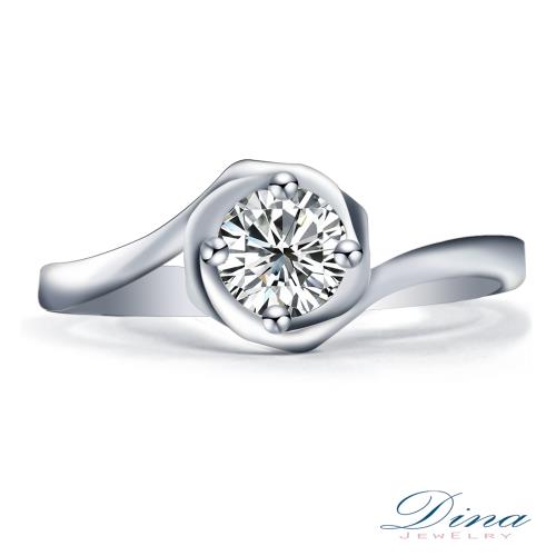 【DINA 蒂娜珠寶】 蜜意 GIA 0.34克拉 F/VS1 鑽石求婚女戒(鑽石戒指)