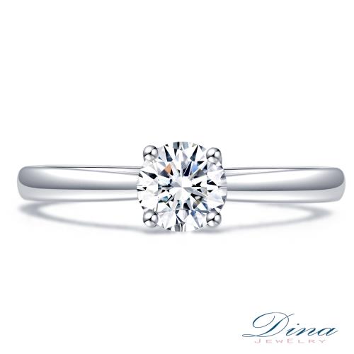 【DINA 蒂娜珠寶】 經典極簡 GIA 0.54 克拉 D/VVS2 鑽戒 求婚戒指(鑽石戒指)