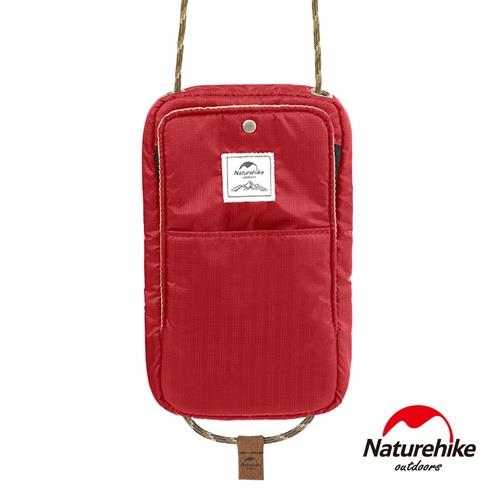 Naturehike 頸掛式防水旅行護照證件收納包 紅色