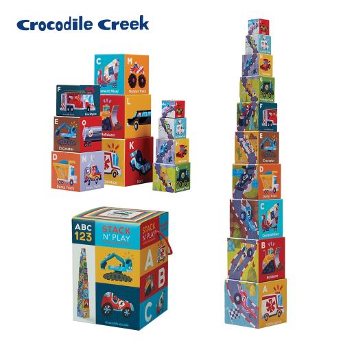 美國Crocodile Creek  幼兒認知套疊學習拼圖10件(多款可選)