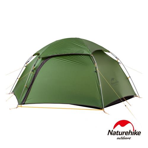 Naturehike云峰2雙層防雨20D矽膠六角雙人帳篷贈地席綠色