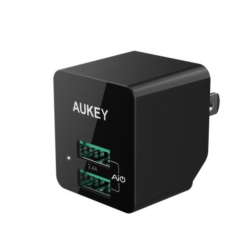 Aukey 2孔  12W 2孔旅行充電器(PA-U32)
