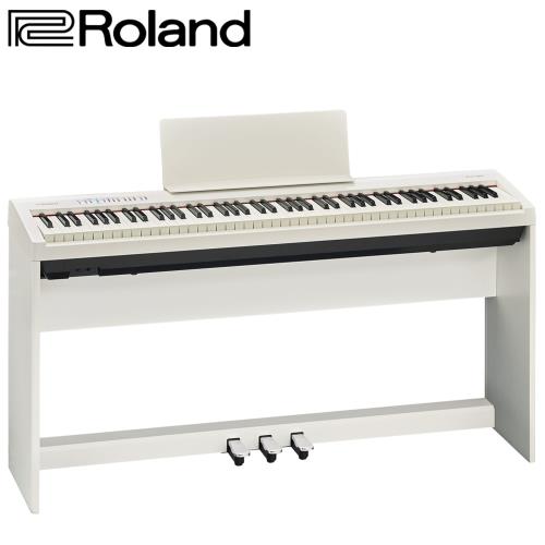 【Roland 樂蘭】FP-30 數位電鋼琴 白色88鍵 含腳架組及琴椅(內附安裝說明書)