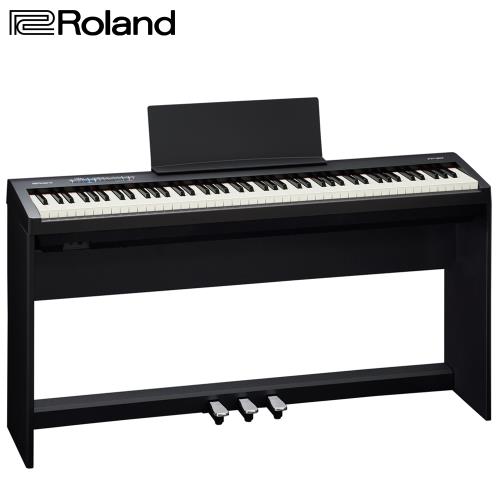 【Roland 樂蘭】FP-30 數位電鋼琴 黑色88鍵 含腳架組及琴椅(內附安裝說明書)
