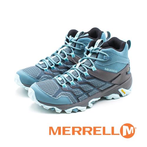 MERRELL MOAB FST 2 MID GORE-TEX郊山健行鞋 女鞋-藍