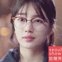 seoul show首爾秀 當你沉睡時裴秀智無度數裝飾平光眼鏡 6752豹紋金框