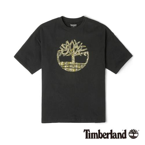 Timberland男款金色大樹Logo曼陀羅印花T-ShirtA1XRJ001