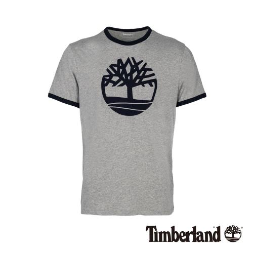 Timberland男款灰色品牌Logo圓領T-ShirtA1W1V052