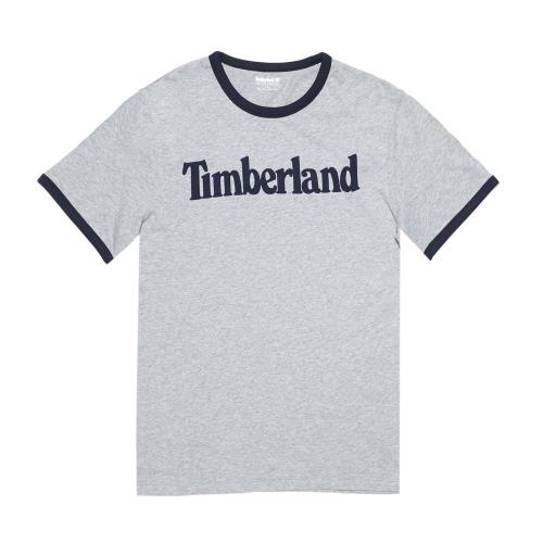 Timberland男款灰色品牌字母圓領T-ShirtA1W19052