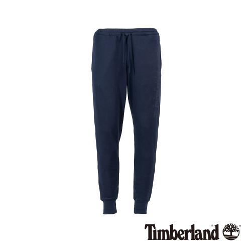 Timberland男款藍色品牌休閒縮口長褲A1YG7433