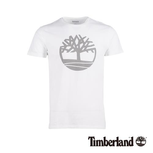 Timberland男款白色大樹Logo反光T-ShirtA1WYKS85