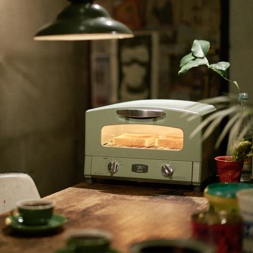 日本Sengoku Aladdin 千石阿拉丁 復古多用途烤箱7公升(內附烤盤)-(綠色) 庫