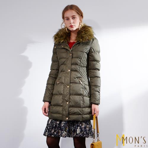MONS國際精品唯一回饋蓄暖大衣-綠