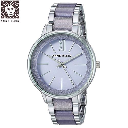 Anne Klein 紫羅蘭女神級氣質腕錶-灰x37mm (AK-1413LGSV)