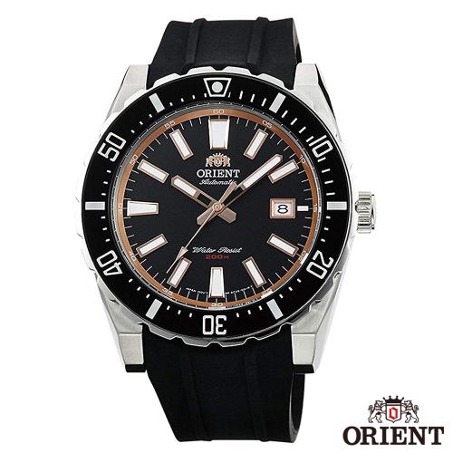 ORIENT東方錶 極限強悍自動上鍊機械運動腕錶-黑x46mm  FAC09003B0