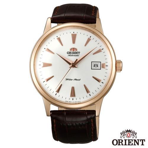 ORIENT東方錶 DATE II紳士英爵自動上鍊機械錶-白面x40.5mm  FAC00002W0