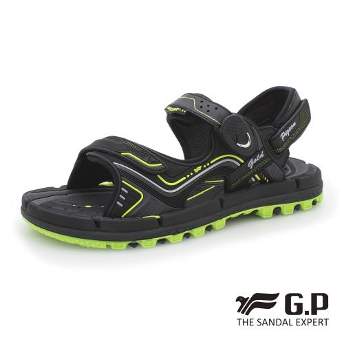 G.P 透氣舒適磁扣兩用涼拖鞋G9254-綠色(SIZE:37-44 共三色)