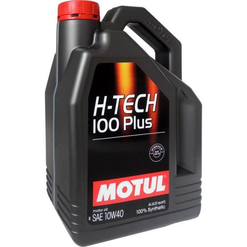 魔特 MOTUL H-TECH 100 PLUS 10W40 全合成長效汽油引擎機油(4公升裝)