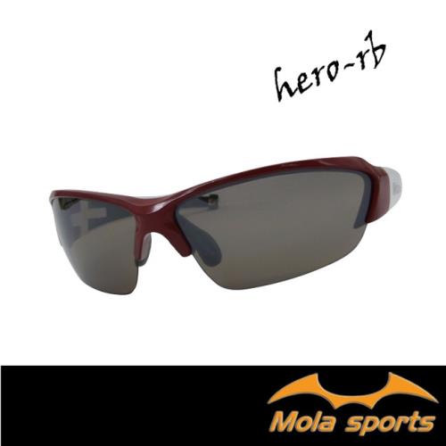 MOLA摩拉運動太陽眼鏡 Hero-rb UV400 男女可戴 頂級耐磨鏡片 茶色