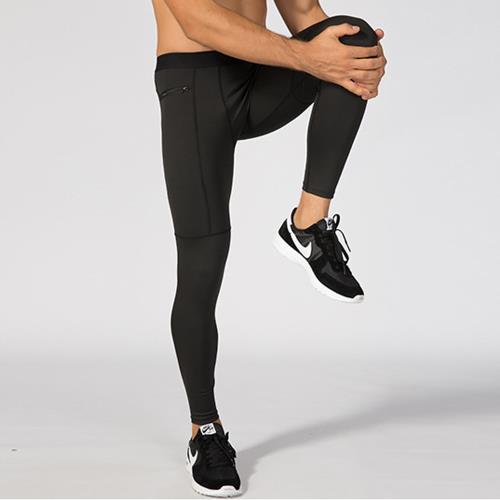 【KISSDIAMOND】新創高彈力速乾拉鍊口袋運動壓縮褲-1070(瑜珈/運動/跑步/健身/瘦身/男款3色S-XL)
