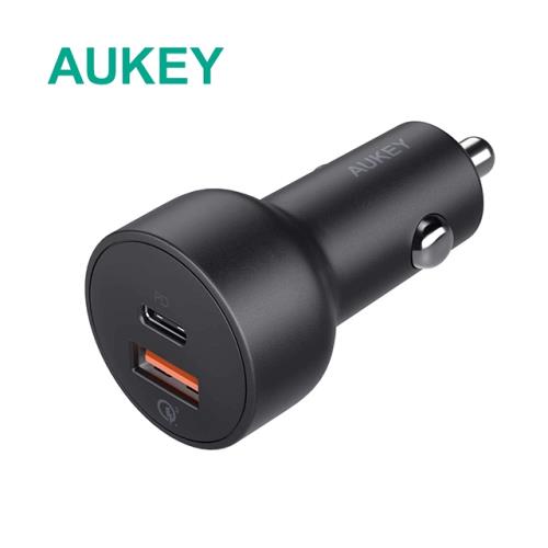 AUKEY 2孔 36W PD2.0+QC3.0 USB-C 車用快速充電器(CC-Y6)