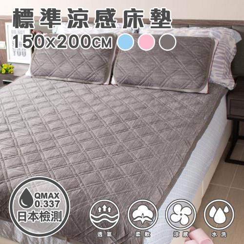 樂嫚妮 涼感纖維墊-標準雙人床墊x1+枕墊x2