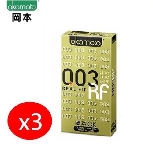 岡本．003RF極薄貼身保險套（6入X3盒）
