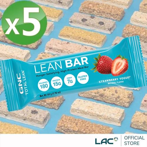 【LAC利維喜】即期品 GNC健安喜 Total Lean高蛋白營養棒 5條