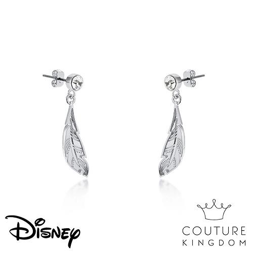 Disney Jewellery - Couture Kingdom 迪士尼風中奇緣 寶嘉康蒂羽毛鍍14K白金耳環