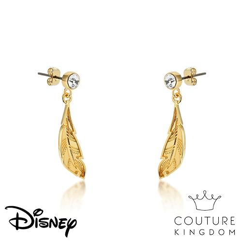 Disney Jewellery - Couture Kingdom 迪士尼風中奇緣 寶嘉康蒂羽毛鍍14K金耳環