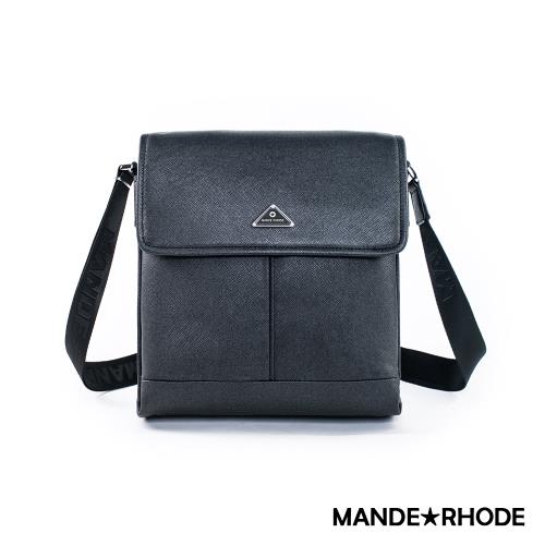 MANDE RHODE - 里米尼 - 硬挺十字紋三層側背包 - MR-20886
