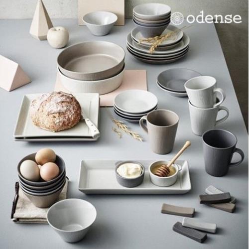 odense北歐風手工瓷製餐具39件組