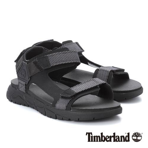 Timberland男款黑色休閒涼鞋A1V3O015