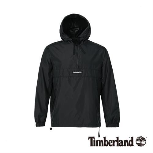 【Timberland】男款黑色潮流套頭夾克(A1O8K001)
