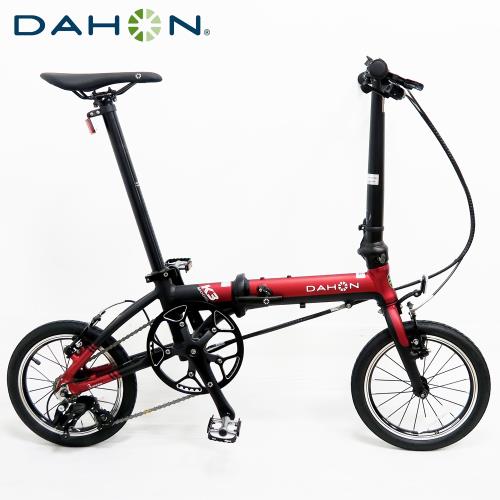 DAHON大行 K3 14吋3速 鋁合金輕量僅8.1公斤折疊單車/自行車-紅色