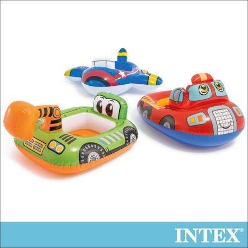 INTEX 幼童造型游泳圈-飛機/怪手/快艇 適用1-2歲(59586)