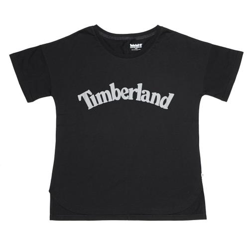 Timberland女款黑色品牌字母Logo T-ShirtB3513001