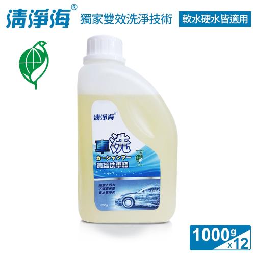 清淨海 車洗中性環保濃縮洗車精 1000g(超值12入組)