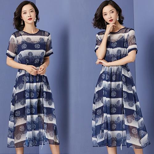 韓國K.W. (預購) 韓國格調短袖洋裝
