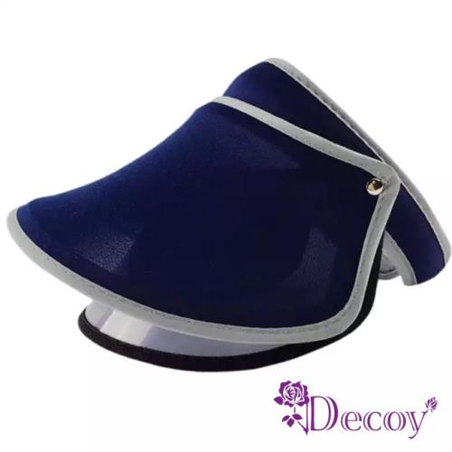【Decoy】機能透氣＊雙層防曬彈性掀蓋遮陽帽/深藍