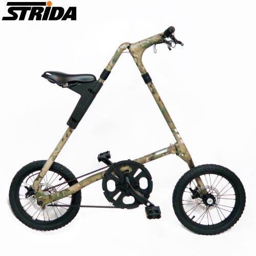 STRIDA速立達 16吋單速MULTICAM沙漠版碟剎折疊單車(三角形單車)-沙漠迷彩