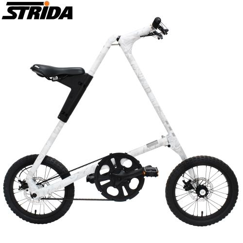STRIDA速立達 16吋單速MULTICAM沙漠版碟剎折疊單車(三角形單車)-雪地迷彩