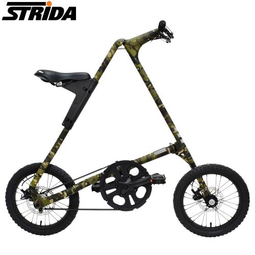 STRIDA速立達 16吋單速MULTICAM沙漠版碟剎折疊單車(三角形單車)-叢林迷彩