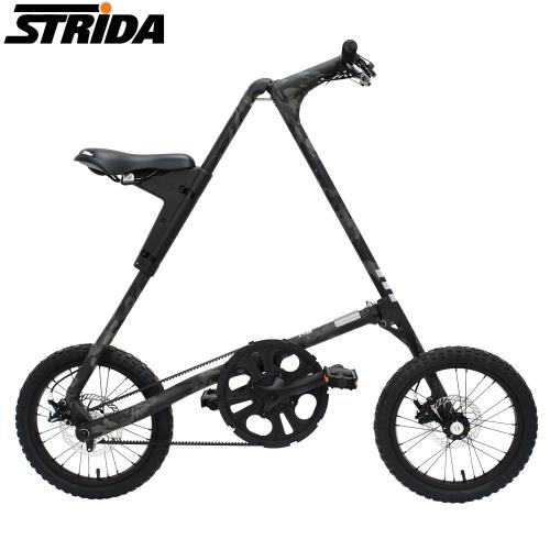 STRIDA速立達 16吋單速MULTICAM沙漠版碟剎折疊單車(三角形單車)-黑鷹迷彩