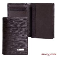 【CUMAR 】義大利牛皮-高容量型-名片夾-咖啡色